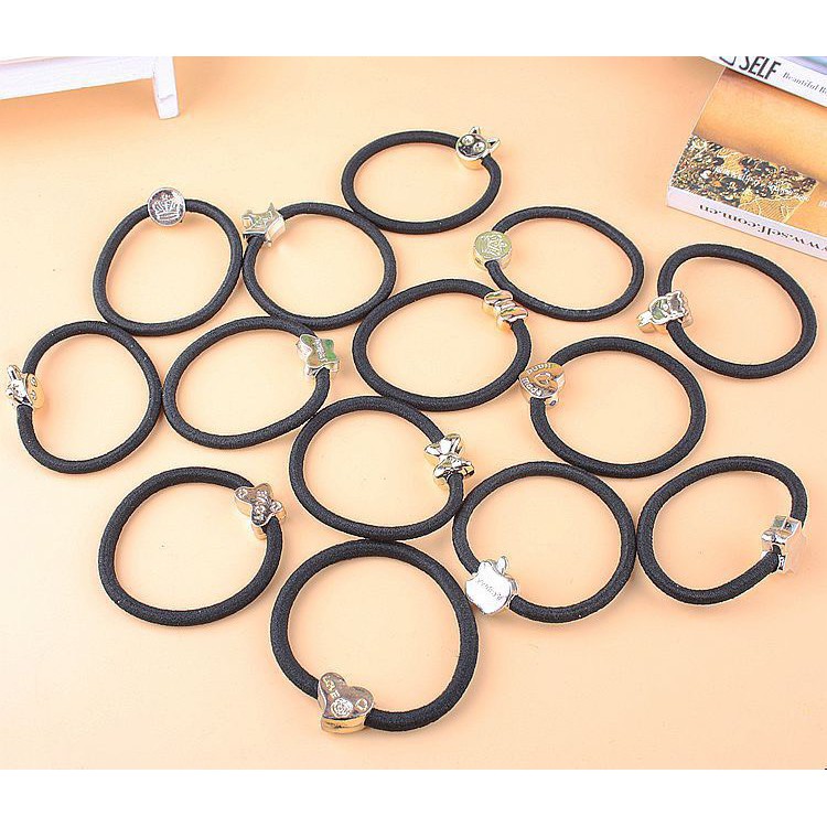 Dây Buộc Tóc Thun Đàn Hồi, Chun Cột Tóc Hạt Charm Cute Phong Cách Trẻ Trung SC20