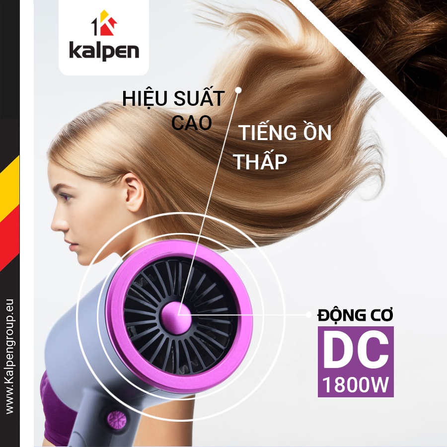 Máy Sấy Tóc Kalpen HDK-3601 Hàng Chính Hãng Bảo Hành 24 Tháng