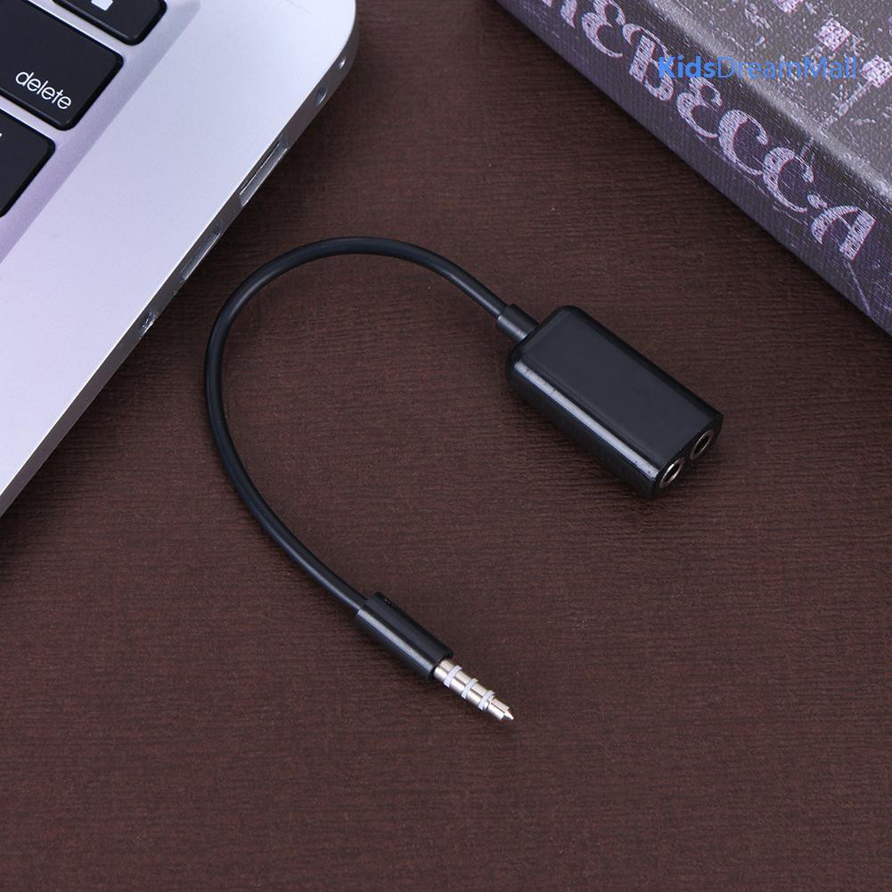Đầu chia âm thanh chuyển đổi một đầu cắm 3.5mm sang 2 lỗ cắm tiện lợi