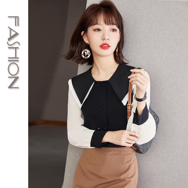 GT8145 Áo chiffon nữ dài tay hàng nhập Mã sản phẩm