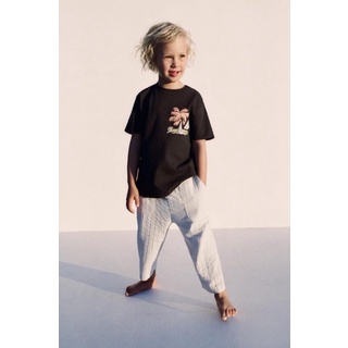 Quần thô xô đũi cho bé màu trắng kem Zara sale (2-3y 18-24m 12-18m 9-12m 4-5y 3-4y)