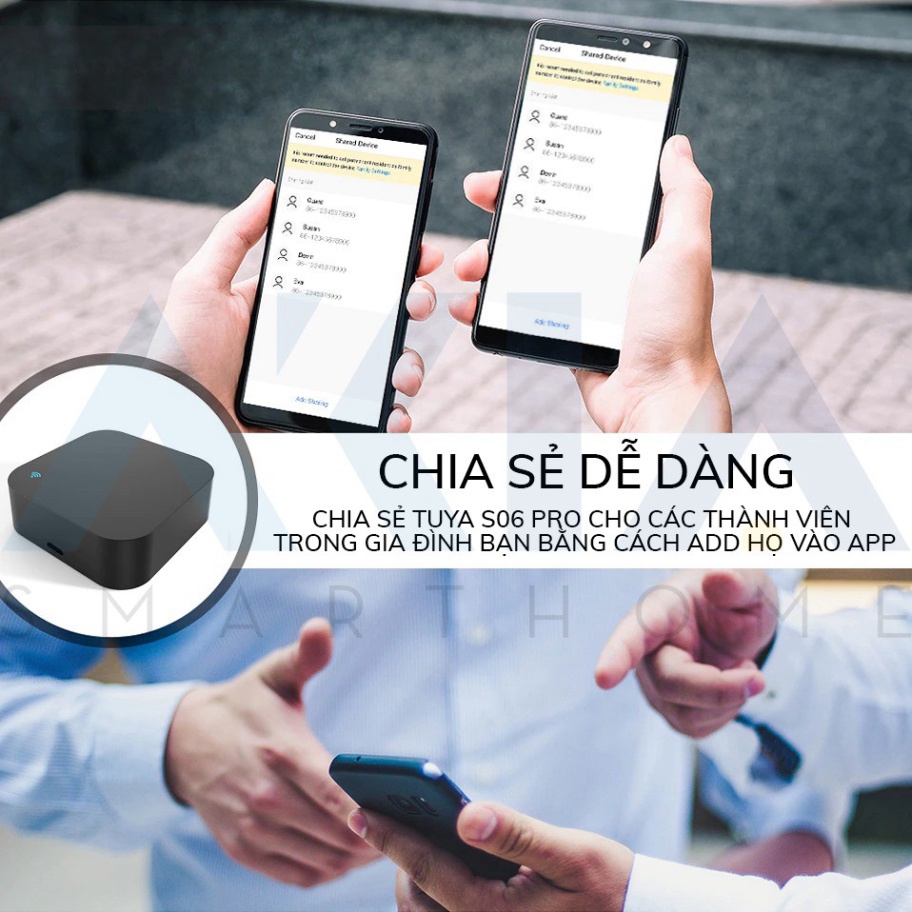 Điều khiển hồng ngoại AKIA S06 Pro bản 2021 - Tích hợp cảm biến nhiệt độ, Điều khiển máy lạnh,TV , Quạt, Hẹn giờ bật tắt