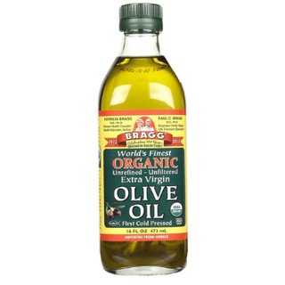 Bragg dầu extra virgin olive ép lạnh hữu cơ 473ml