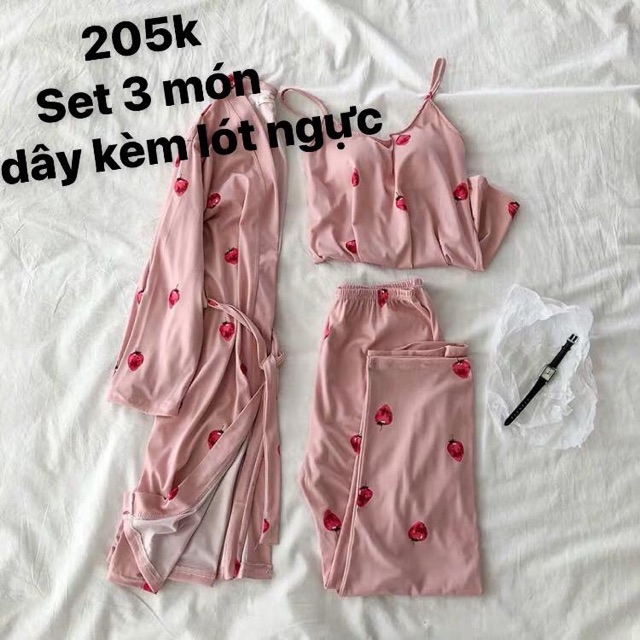 Set ngủ dâu tây