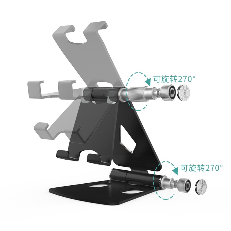 Giá Đỡ Điện Thoại / Máy Tính Bảng Bằng Hợp Kim Nhôm Có Thể Gấp Gọn Tiện Dụng