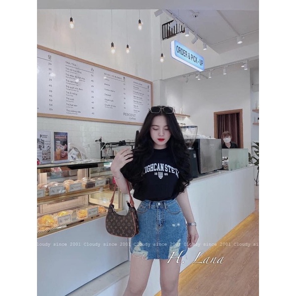 CHÂN VÁY JEAN RÁCH CÁCH ĐIỆU