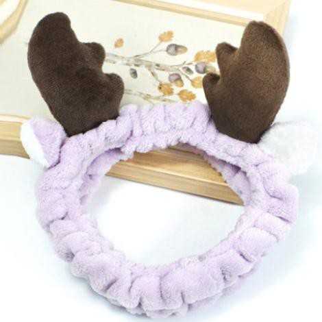 Băng Đô Sừng Hươu 3D Vải Nhung Mềm Mại