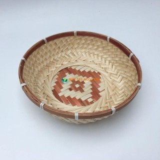 Xưởng SX- Rổ mây tre/bát mây tre/mẹt mây tre đáy đan hoa văn -Tre Việt