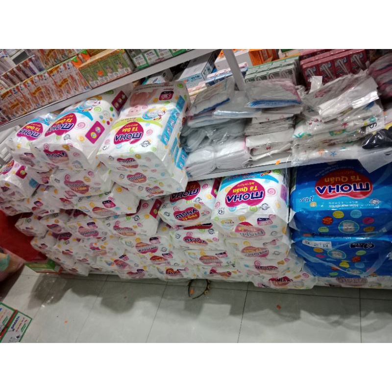 Bỉm dán/quần moha sezi s dán56,s quần60/m60,40/l56,36/xl48,30