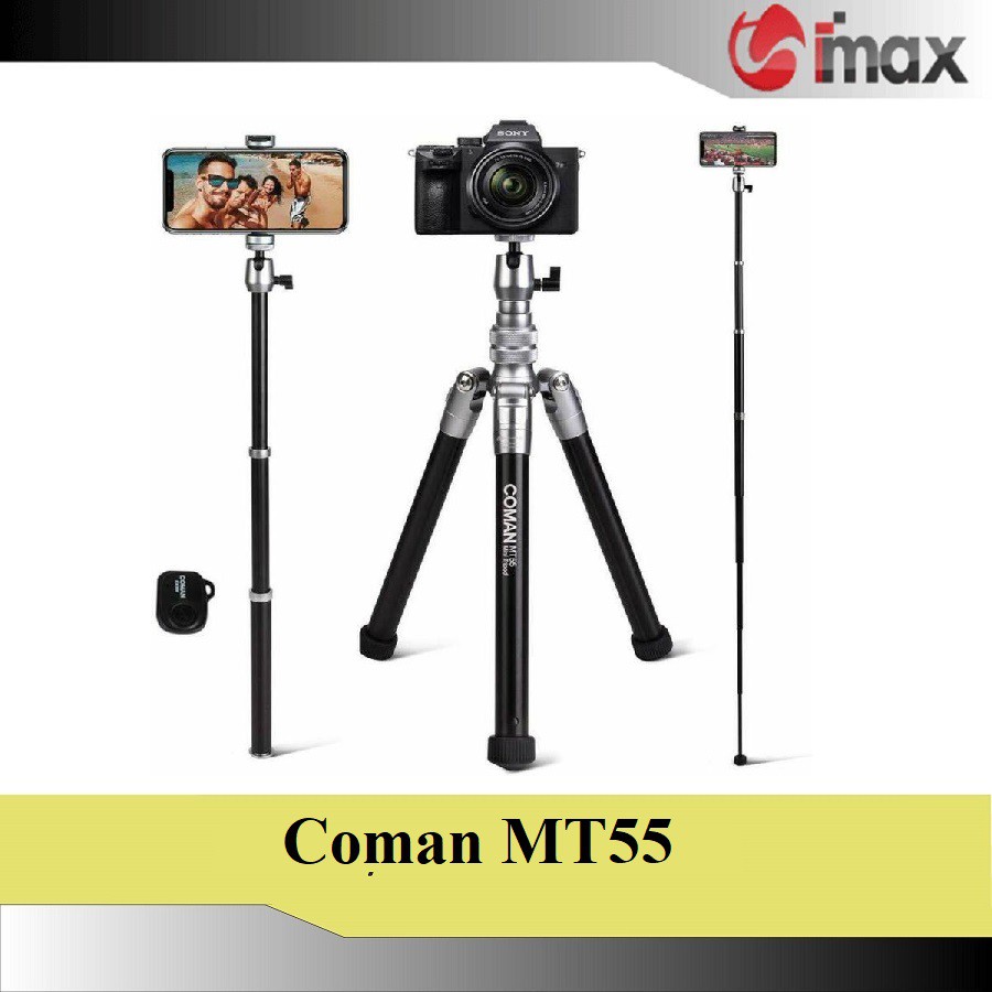 Chân máy ảnh, Chân đế gậy chụp ảnh tự sướng Coman MT55