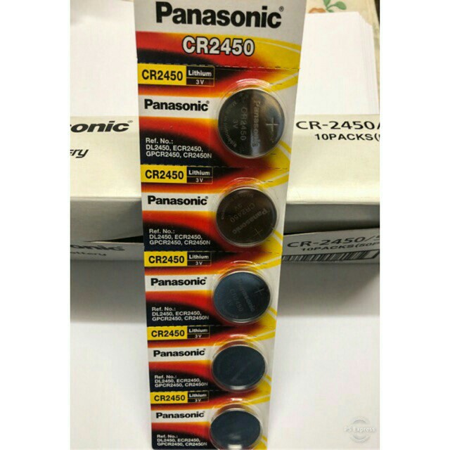 Pin CR2450 Panasonic 3V Lithium vỉ 1 viên