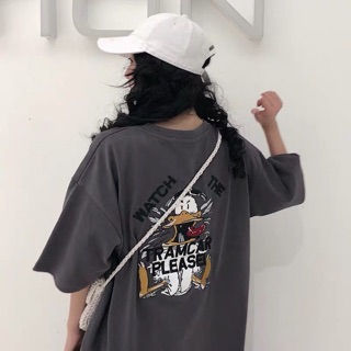 [KÈM ẢNH THẬT] áo thun nam nữ dáng rộng in hình ulzzang hàn quốc
