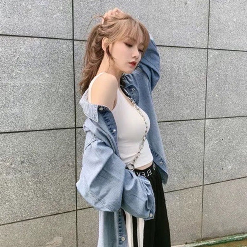 Áo Ba lỗ croptop xinh kèm mút đan dây chéo lưng _ Áo Bra Tập gym , Yoga Cá Tính phối đồ rất sang