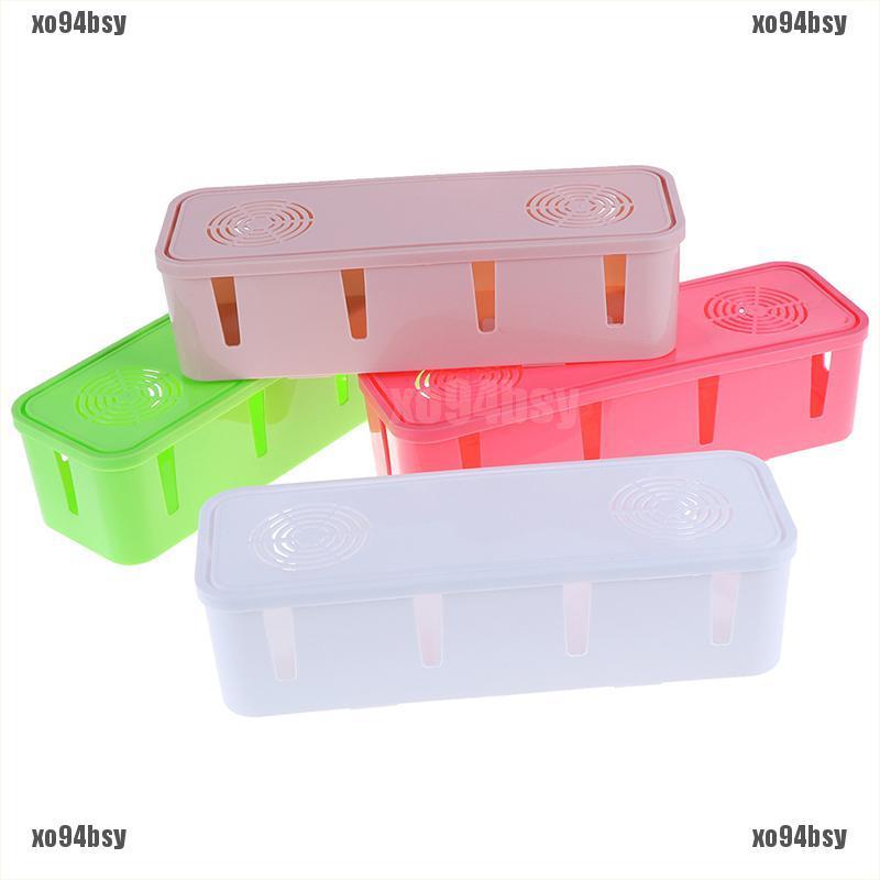 [xo94bsy]Table Cable Power Plug Storage Box Case Cord Wire Socket Safety Tidy Or