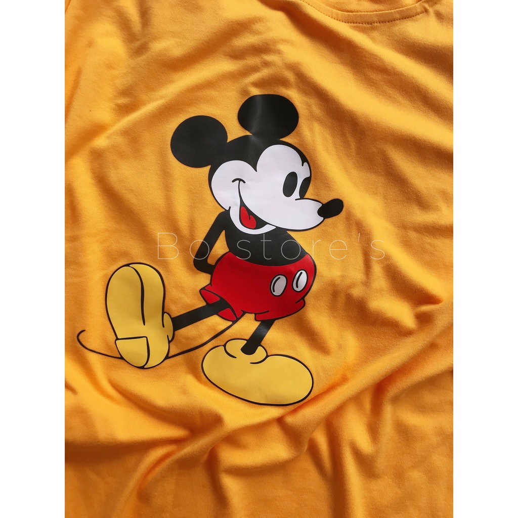 Áo Phông Nữ Ngắn Tay Hình Mickey Đủ Size