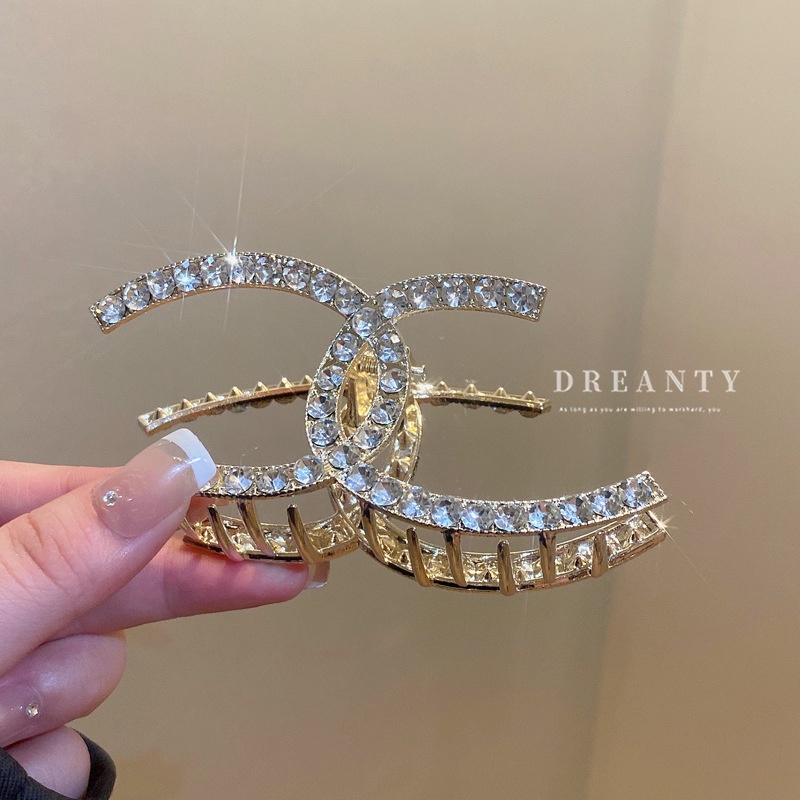 Kẹp Tóc Cá Mập Đính Kim Cương Giả Cao Cấp Thời Trang Hàn Quốc