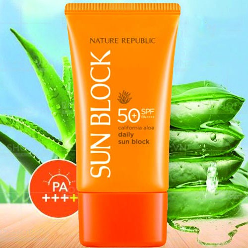 Kem Chống Nắng Daily Sun Block Nature Republic California Aloe SPF50+ 57ml