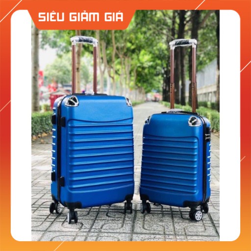 Vali kéo du lịch bọc góc 1 Cặp size 20 - 24 - chống va đập trầy xước - nhựa ABS chắc chắn