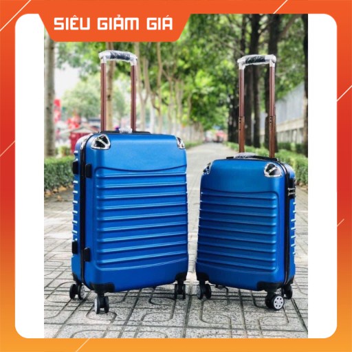 [Hot Sale Hè] Vali kéo du lịch bọc góc 1 Cặp size 20 - 24 - chống va đập trầy xước - nhựa ABS chắc chắn