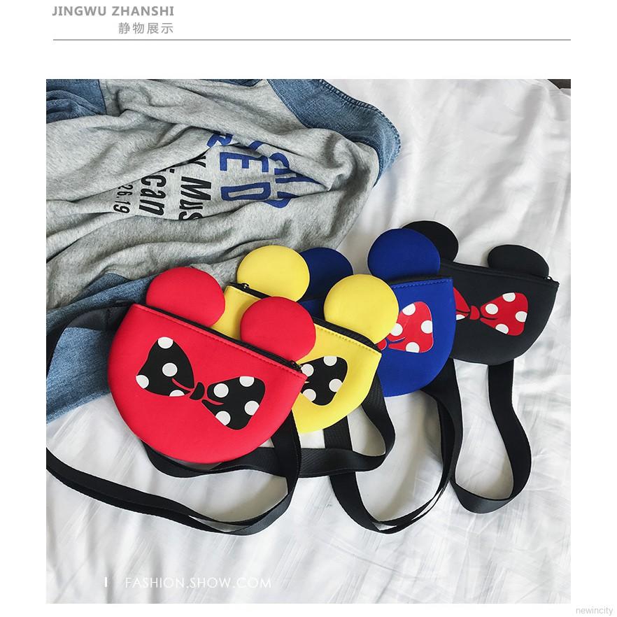 Túi đeo chéo chuột Mickey dễ thương cho bé gái