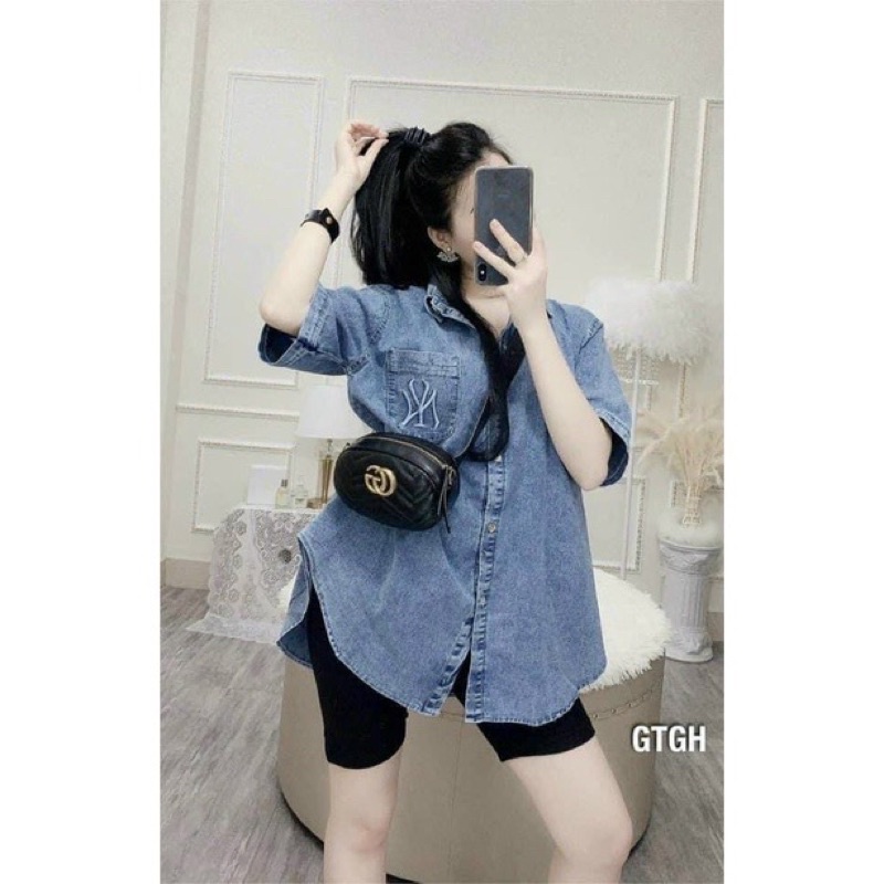 Áo Sơmi Jean NY (Chuẩn hàng QC túi zip cao cấp)