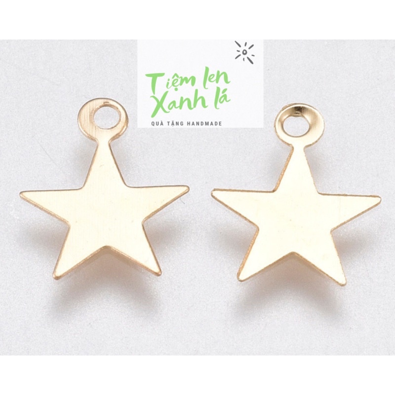 Set 10 charm ngôi sao làm đồ trang sức
