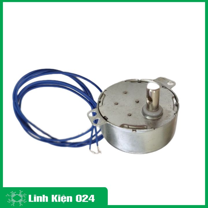 Động cơ túp năng điện 220VAC công suất 0.2W tốc độ 4 vòng/phút, nhông điện thay thế cho quạt