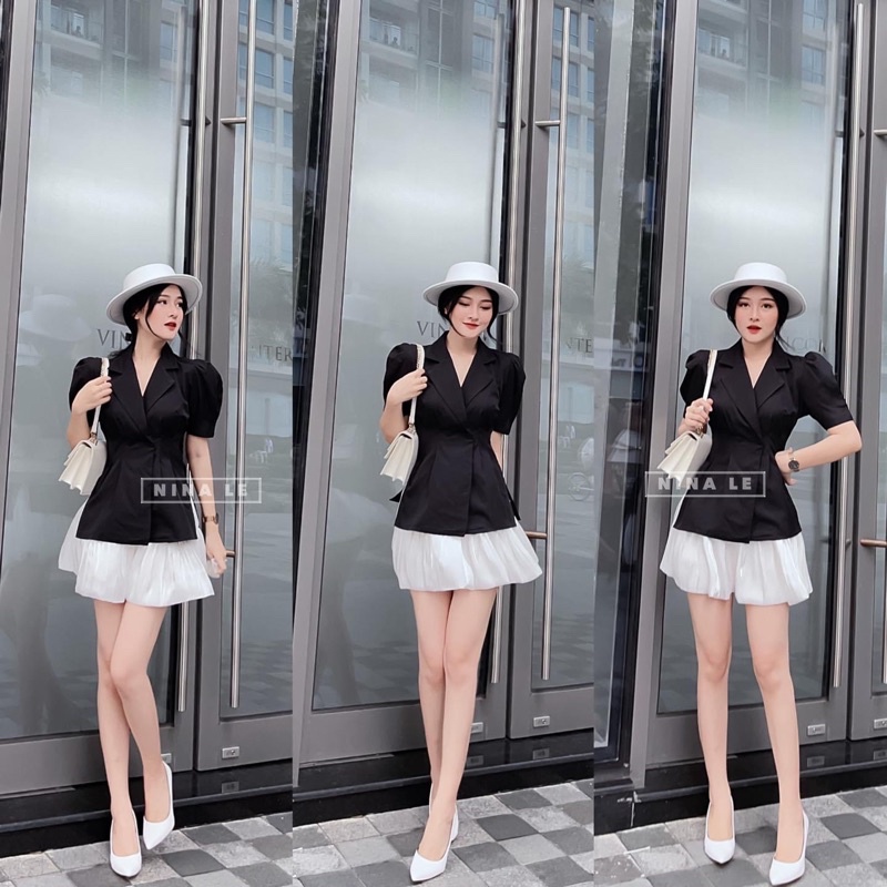 Set đầm nữ dự tiệc kèm chân váy siêu sang chảnh [HERIN]