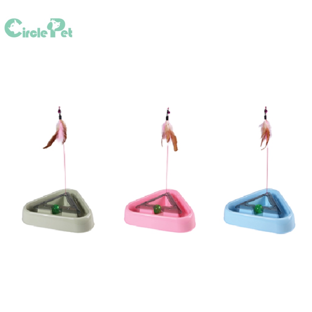 Đồ Chơi Cho Mèo Pian Pian Đáy Tròn Nhiều Màu Giúp Giảm Stress Tăng Cường Sức Khỏe - Circle Pet