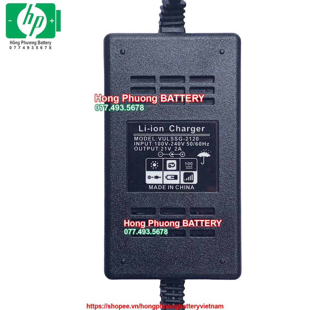 Sạc pin Lion 5S 2A 2 đầu dây mẫu mới