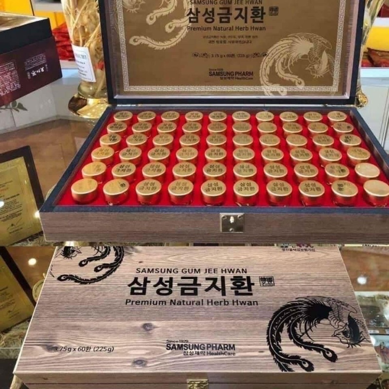 An Cung Ngưu Hoàng Hàn Quốc, Hộp Gỗ 60 Viên