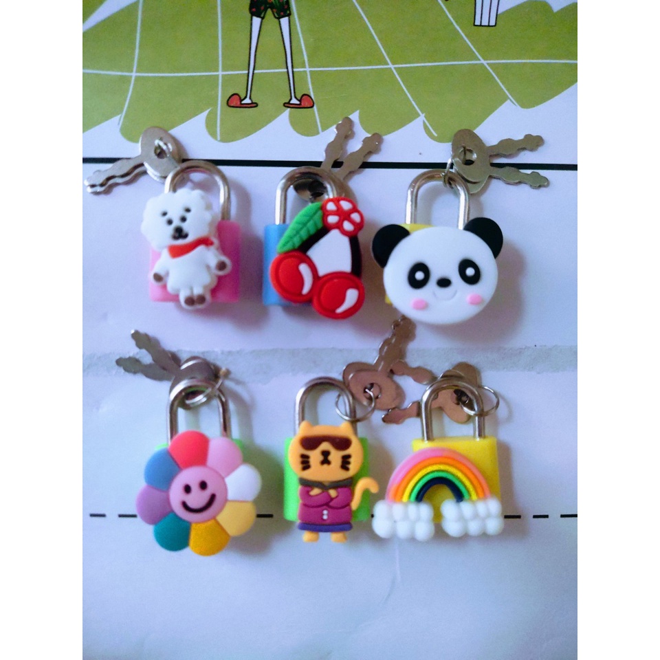 Ổ khóa mini nhiều hình đáng yêu ngộ nghĩnh cho bé