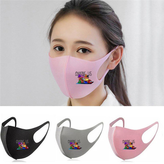 Khẩu trang họa tiết hoạt họa có thể sử dụng lại dành cho người lớn và trẻ em