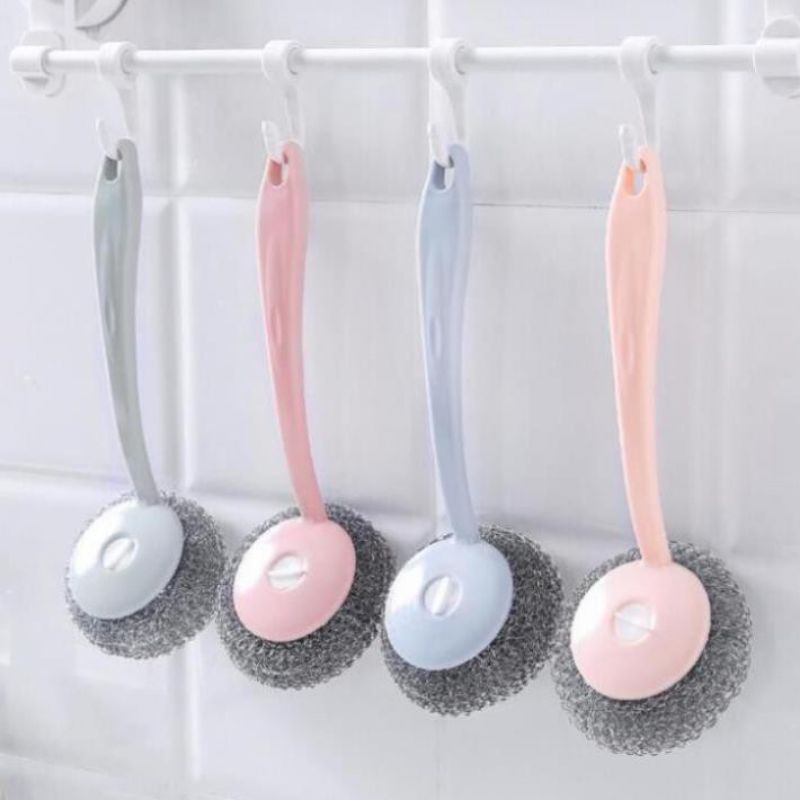 Cọ Rửa xoong nồi không rỉ, bùi nhùi đánh xoong nồi Có Tay Cầm Siêu Bền Có Tay Cầm Sạch Sẽ