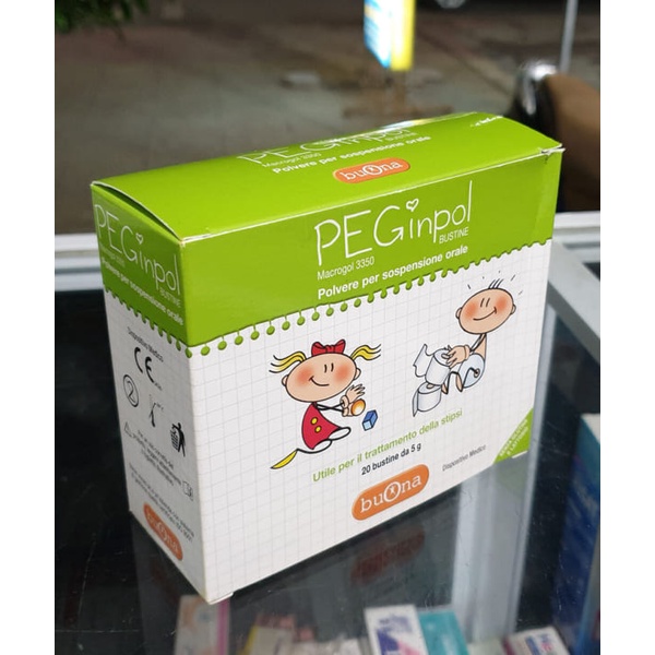 PEGinpol - Buona - Giảm táo bón - Bổ sung chất xơ - Giúp nhuận tràng - Làm mềm phân hết rối loạn nhu động ruột