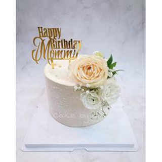 Topper Mica HPBD Mommy vàng