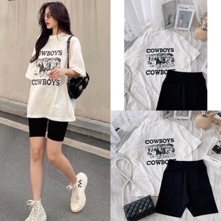 SET ÁO THUN QUẦN LEGGING NGỐ (KÈM VIDEO HÌNH THẬT)