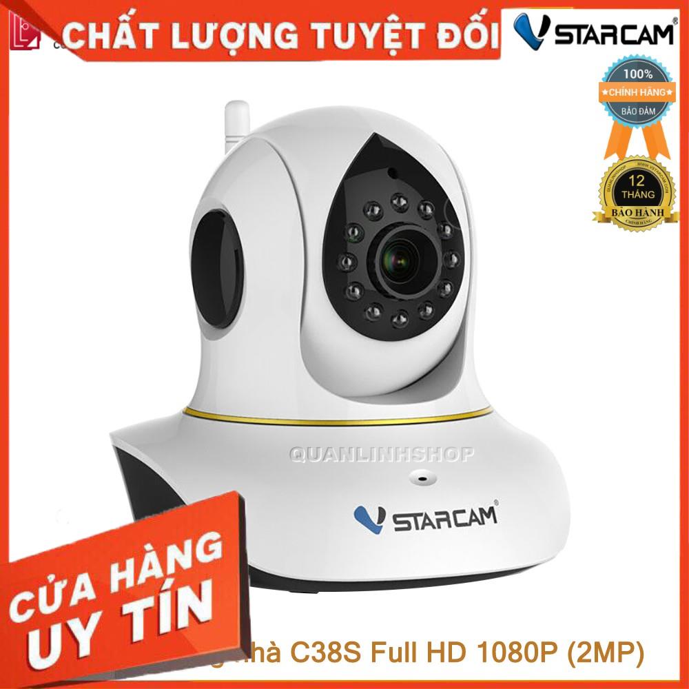 (giá khai trương) Camera giám sát IP Wifi hồng ngoại ban đêm Vstarcam C38S Full HD 1080P 2MP