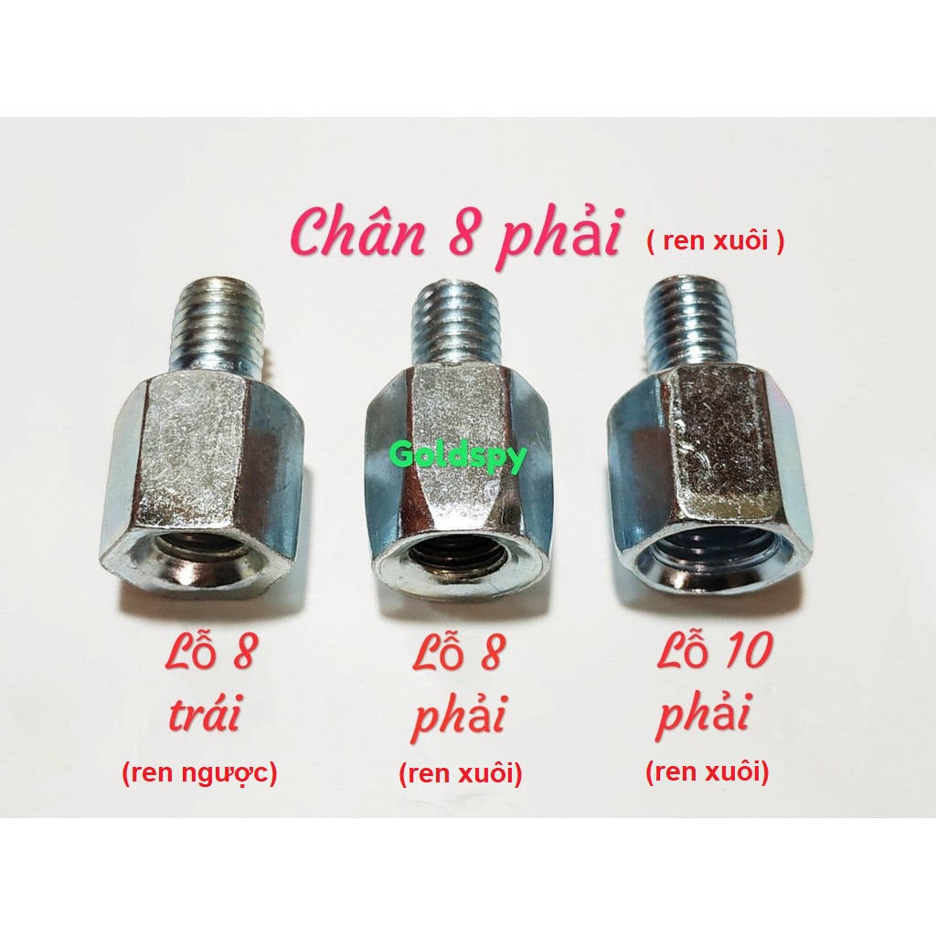 Ốc nối chuyển ren chân gương - 14 loại ( giá 1 cái )