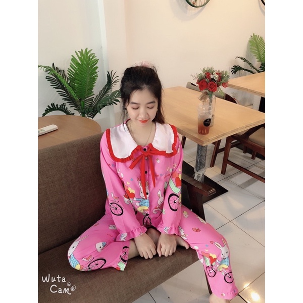 ❤️FREE SHIP❤️Đồ bộ tiểu thư tay dài,đồ bộ tay dài mặc nhà[ảnh+video thật]