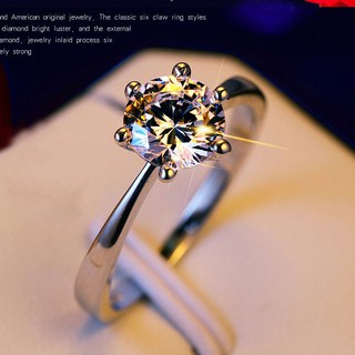 Nhẫn lẻ nữ ma Bạch kim Zircon nhân tạo sáng lấp lánh nhiều kiểu Thời trang May mắn Rất đẹp Bán hot 2019