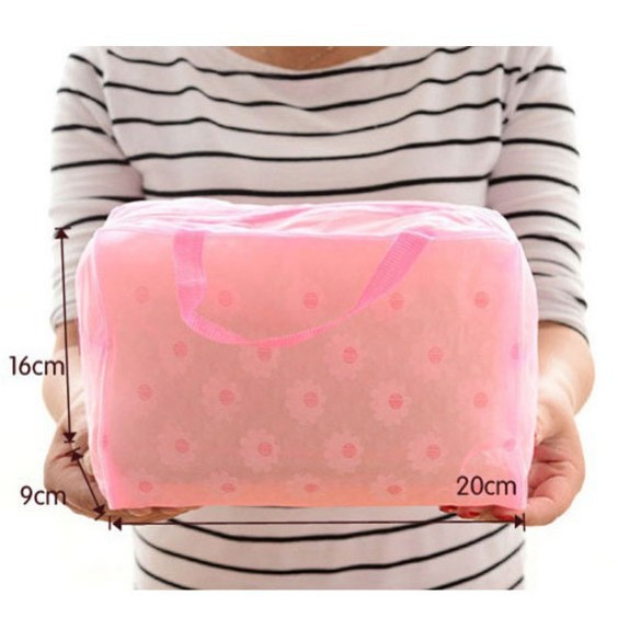 Túi đựng mỹ phẩm có quai 15*22,5 cm 🍉Duashop🍉