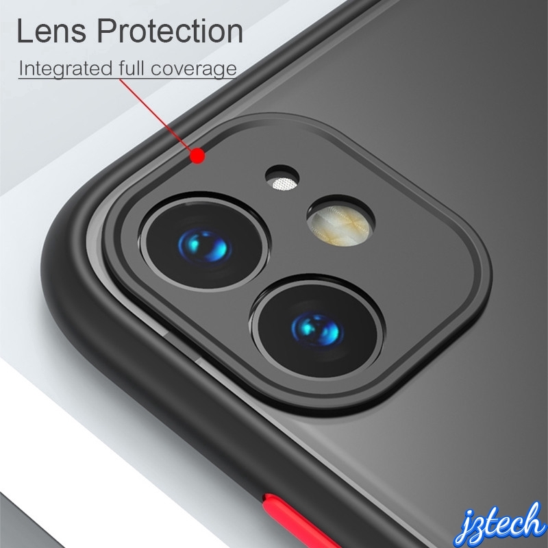 Camera Lens Protection Phone Case Skin Feel Matte PC Back Cover For iPhone 11 Pro Max XS 6 6S 7 8 Plus XR XSMax