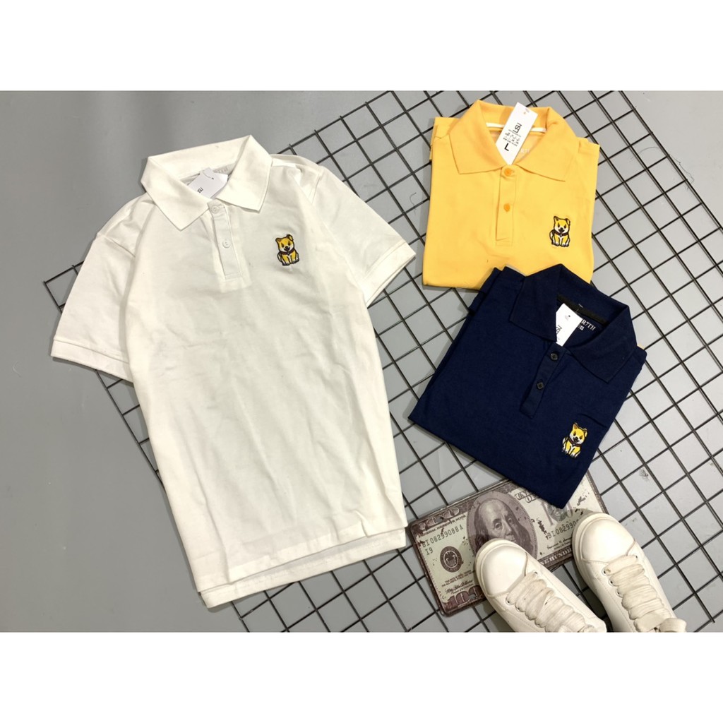 Áo Polo Nam Chất Cá Sấu [Giá Gốc] Áo Thun Nam Cổ Bẻ Logo Shiba Cá Tính