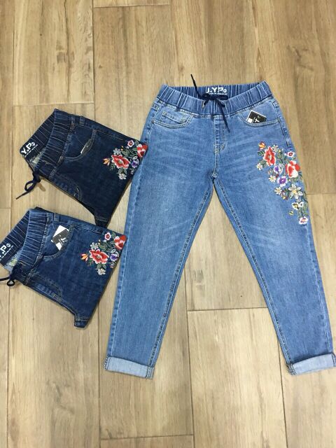 Quần  jeans lưng  thun