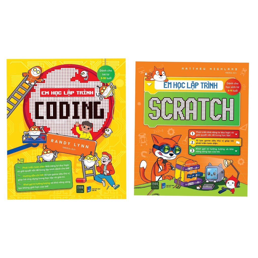 Sách Combo 2c: Em Học Lập Trình Coding + Em Học Lập Trình Scratch 1980