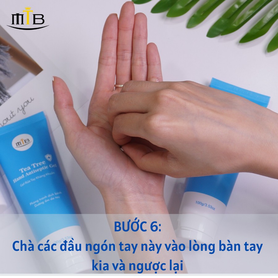 Gel Rửa Tay Khô Kháng Khuẩn Không Cần Nước Tea Tree - Gel rửa tay có chứa cồn, diệt khuẩn, phòng chống dịch bệnh