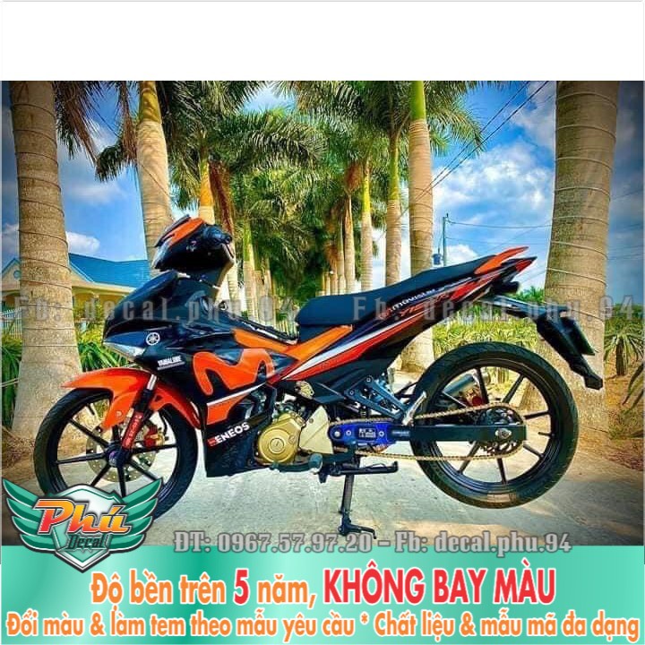 Tem rời Exciter 150 Movistar cam đen (X) -1