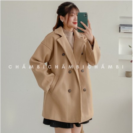 Áo Khoác Dạ Trơn Dáng Dài