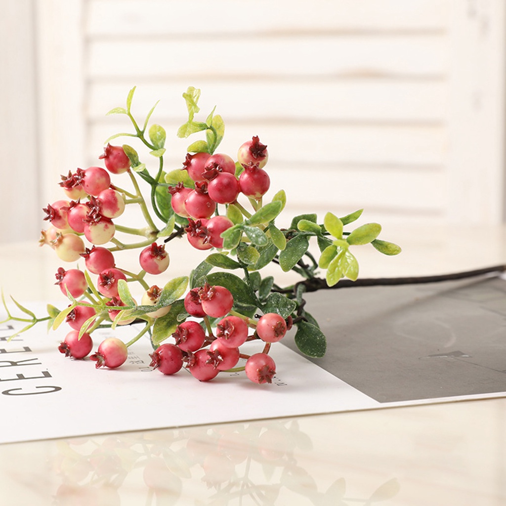 [well] Chùm Berry Giả Sống Động Như Thật Trang Trí Lễ Hội / Lễ Hội